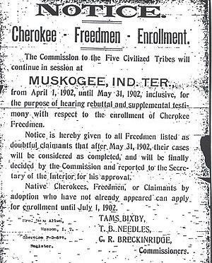Cherokee Freedmen Facts – by Marilyn Vann – Black History