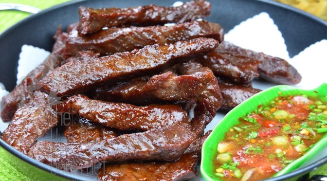 Thai Style Fried Sundried Beef Jerky, Neau Dad Deaw